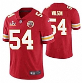Nike Men & Women & Youth Chiefs 54 Damien Wilson Red 2021 Super Bowl LV Vapor Untouchable Limited Jersey,baseball caps,new era cap wholesale,wholesale hats